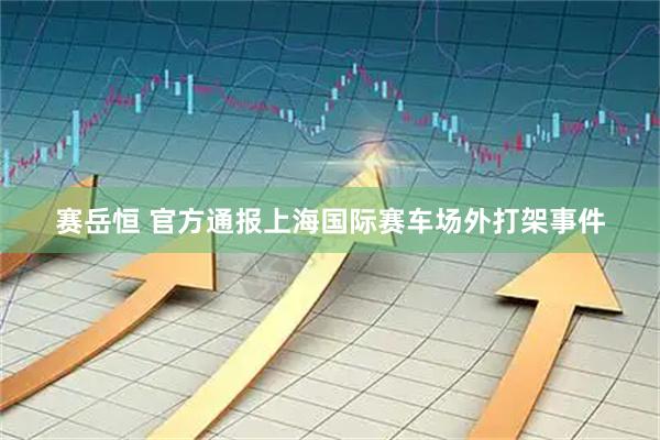 赛岳恒 官方通报上海国际赛车场外打架事件