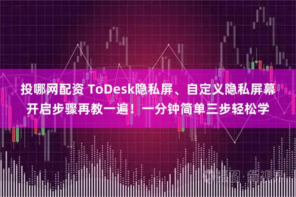 投哪网配资 ToDesk隐私屏、自定义隐私屏幕开启步骤再教一遍！一分钟简单三步轻松学